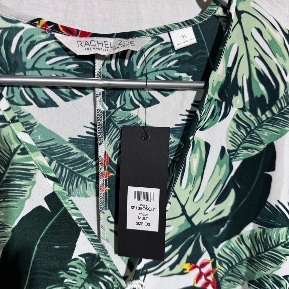 NWT Rachel Zoe tropical print long swim cover Size OS One Size - Picture 3 of 6